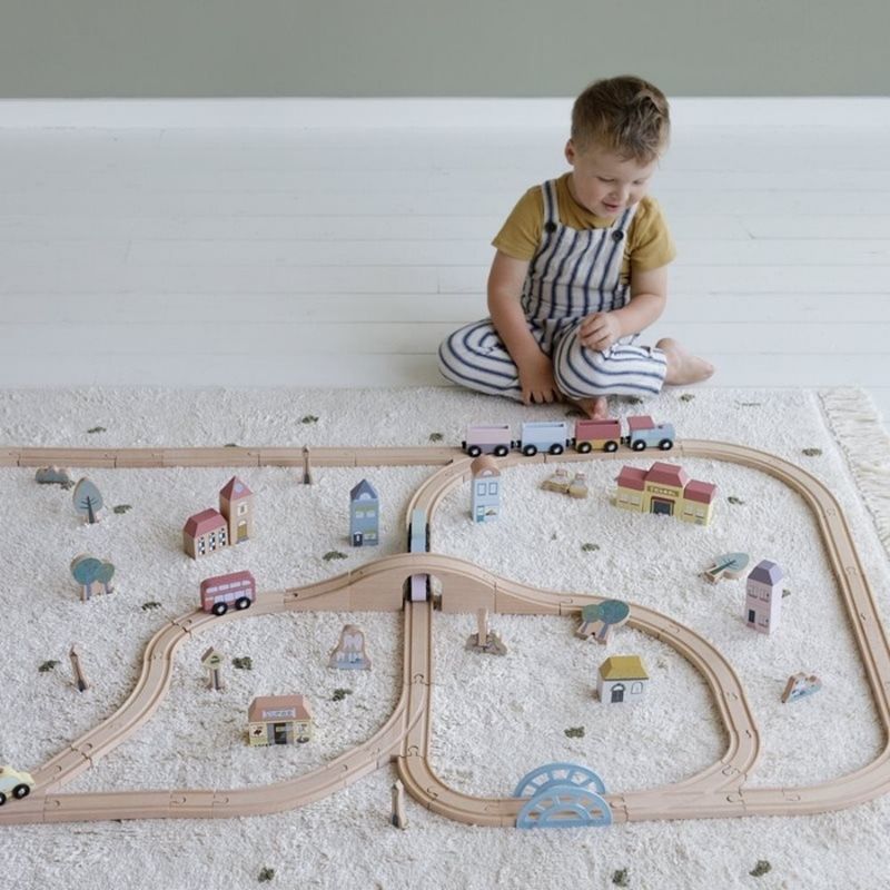 Little Dutch Railway Train XL Set - Starter Kit