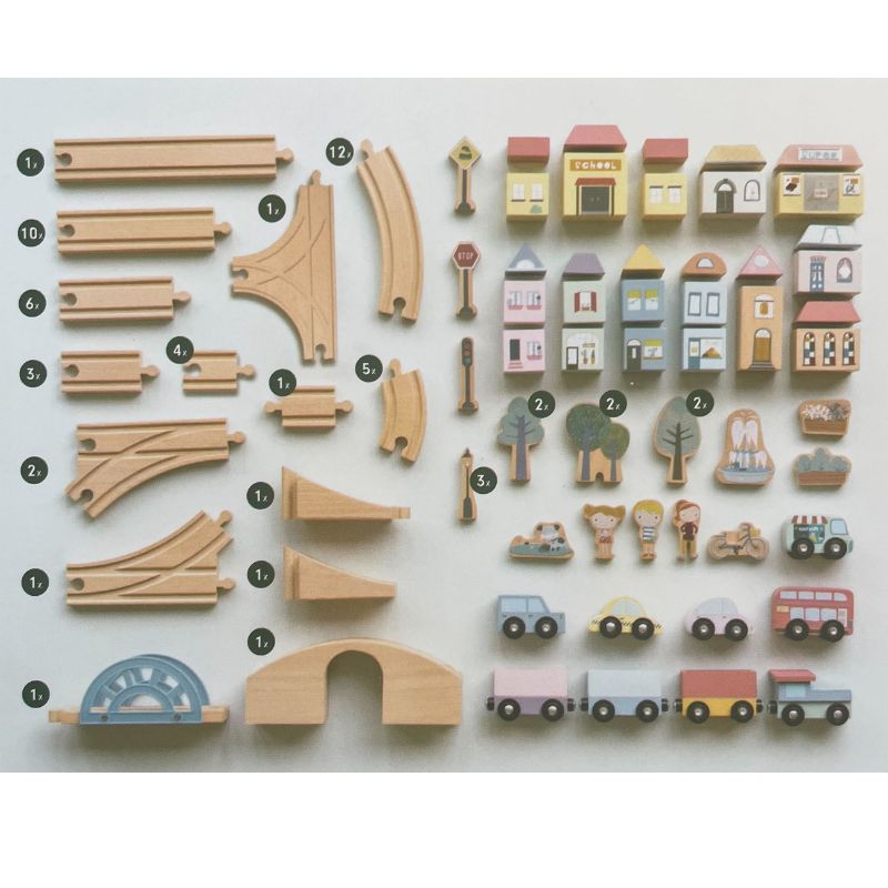Little Dutch Railway Train XL Set - Starter Kit