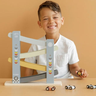 Little Dutch Ramp Racer Cars - Blue