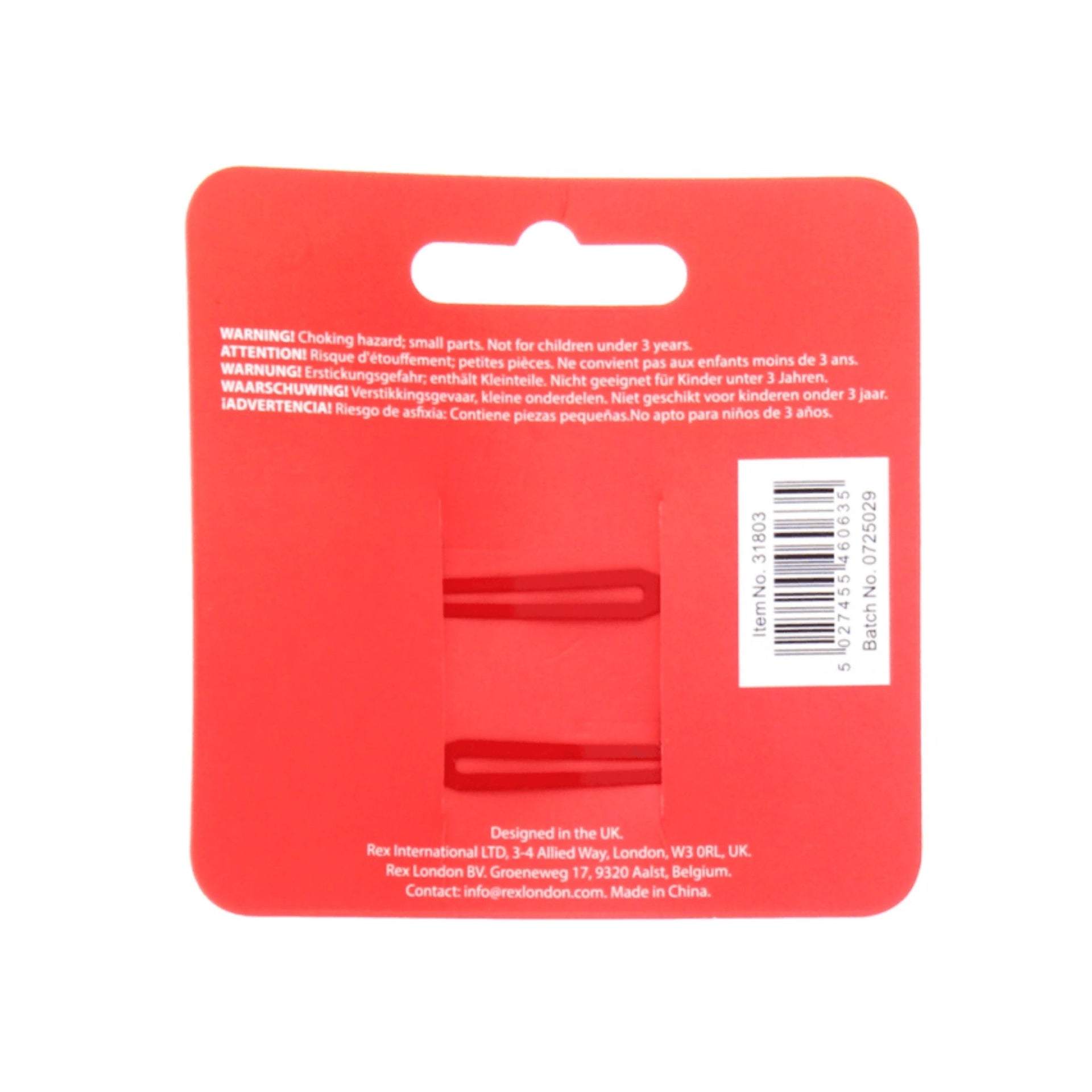 Rex London Cherry Glitter Hair Clips