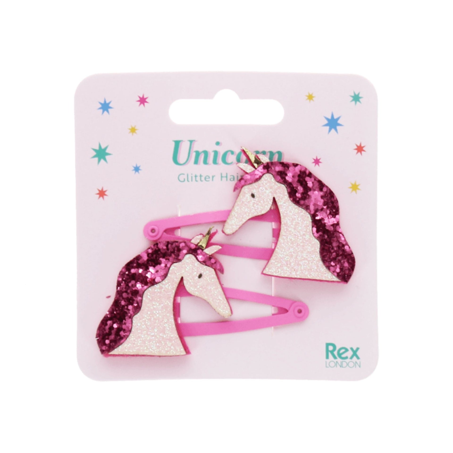 Rex London Unicorn Glitter Hair Clips