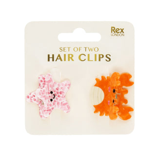 Rex London Mini Hair Claw Clips - Sea Creatures