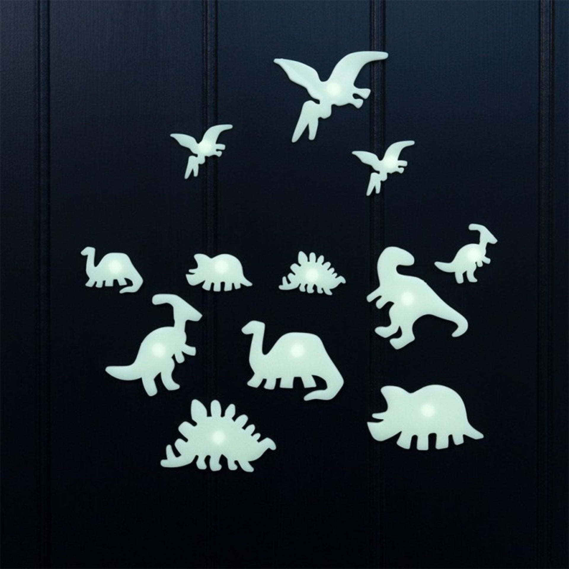 Rex London Glow in the Dark Stick-On Shapes - Dinosaurs