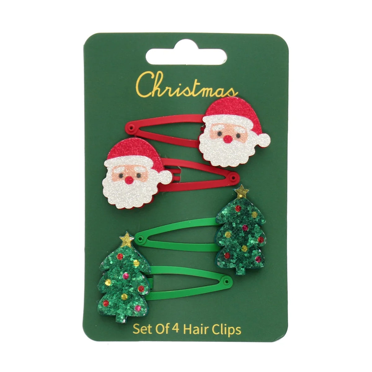Rex London Glitter Hair Clips - Christmas