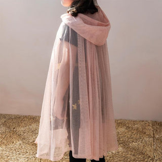 Rex London Glitter Cape - Light Pink