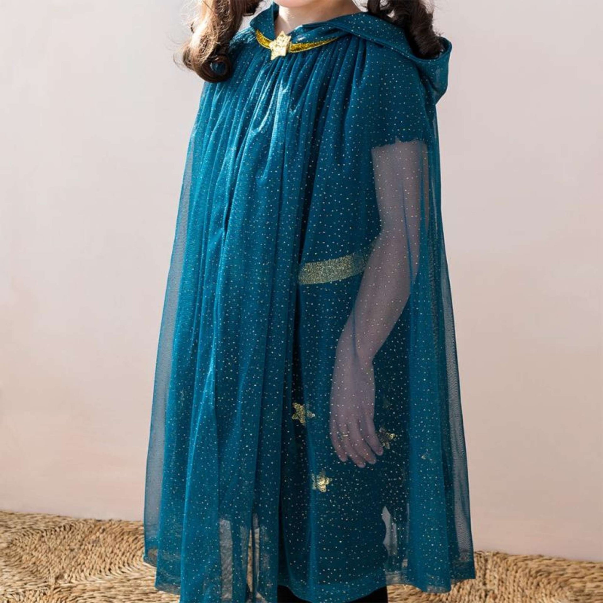 Rex London Glitter Cape - Teal