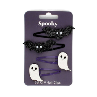 Rex London Glitter Hair Clips - Spooky