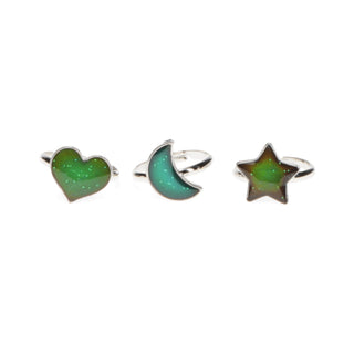 Rex London Heart, Star & Moon Mood Rings