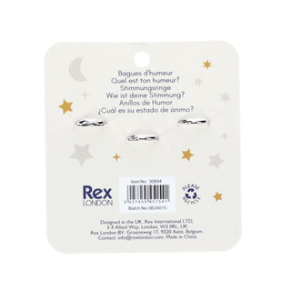 Rex London Heart, Star & Moon Mood Rings