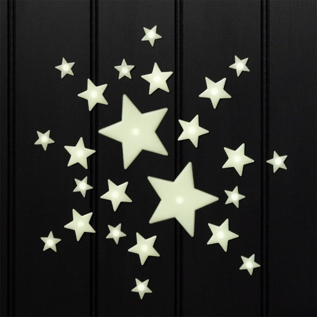 Rex London Glow in the Dark Stick-On Shapes - Stars