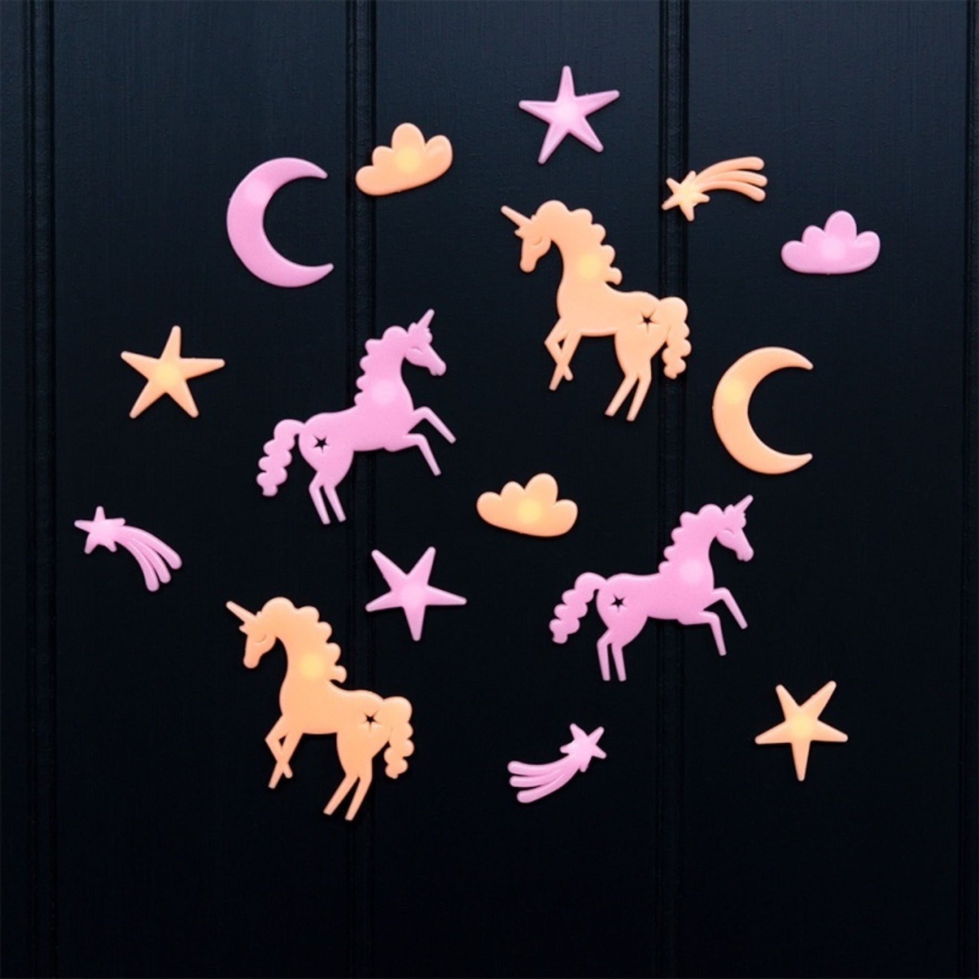Rex London Glow in the Dark Stick-On Shapes - Unicorn