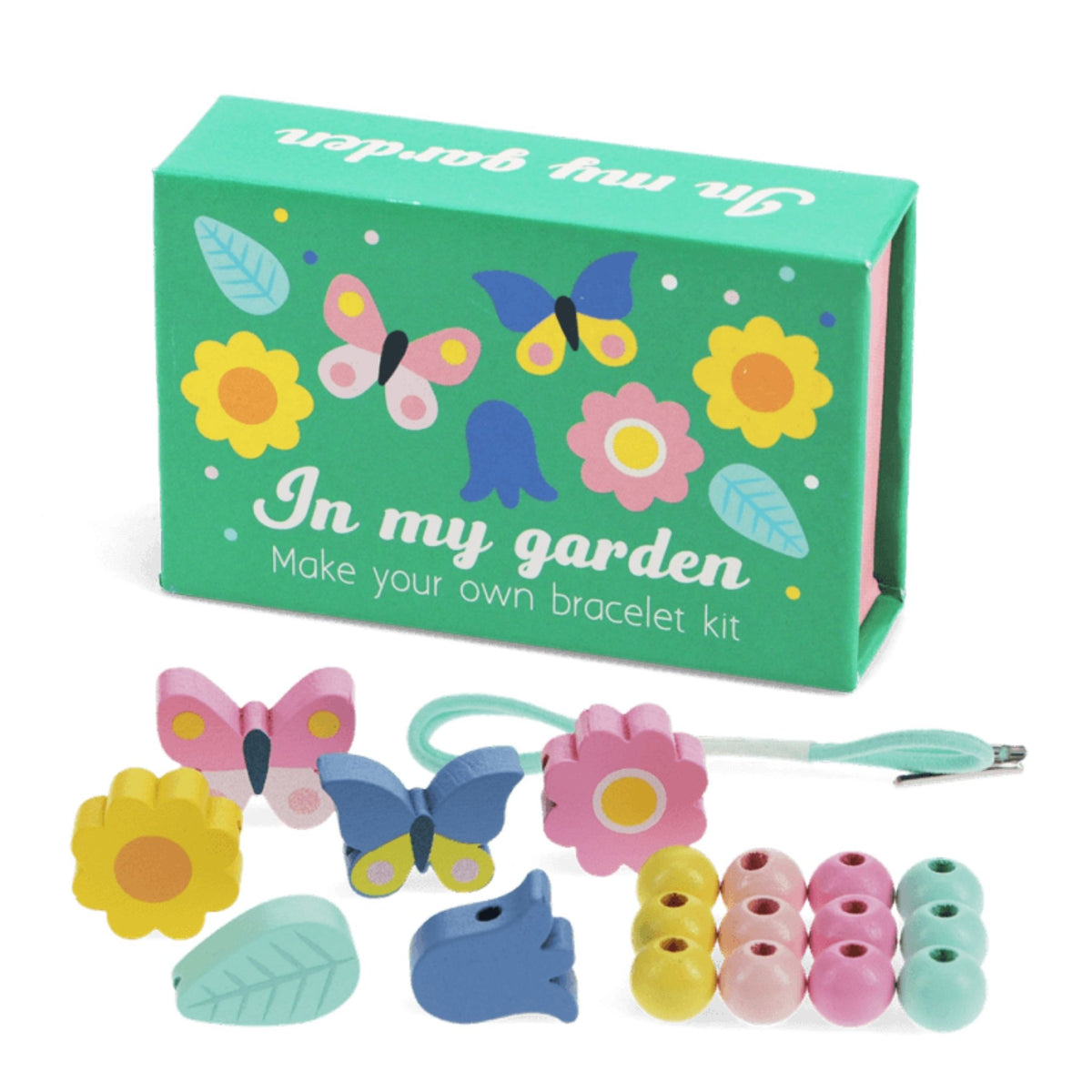 Wooden Bead Bracelet Kit My Garden
