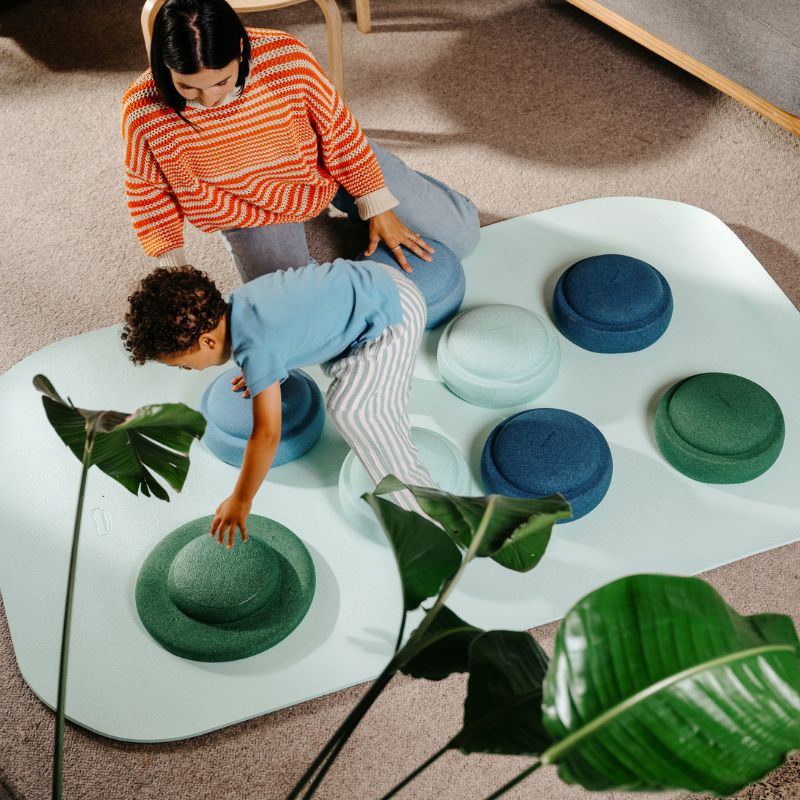 Stapelstein Stepping Stones - Waters and Greens Set 7+1 | The Kid