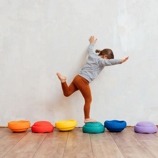 Stapelstein Stepping Stones - Rainbow Classic 6+1 Set