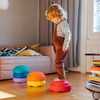 Stapelstein Stepping Stones - Rainbow Classic 6+1 Set