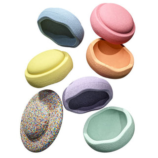 Stapelstein Stepping Stones - Pastel 6+1 Set