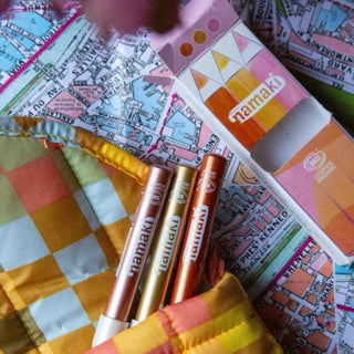 Namaki Glitter Make-Up Pencils Set Of 3 - Sunshine