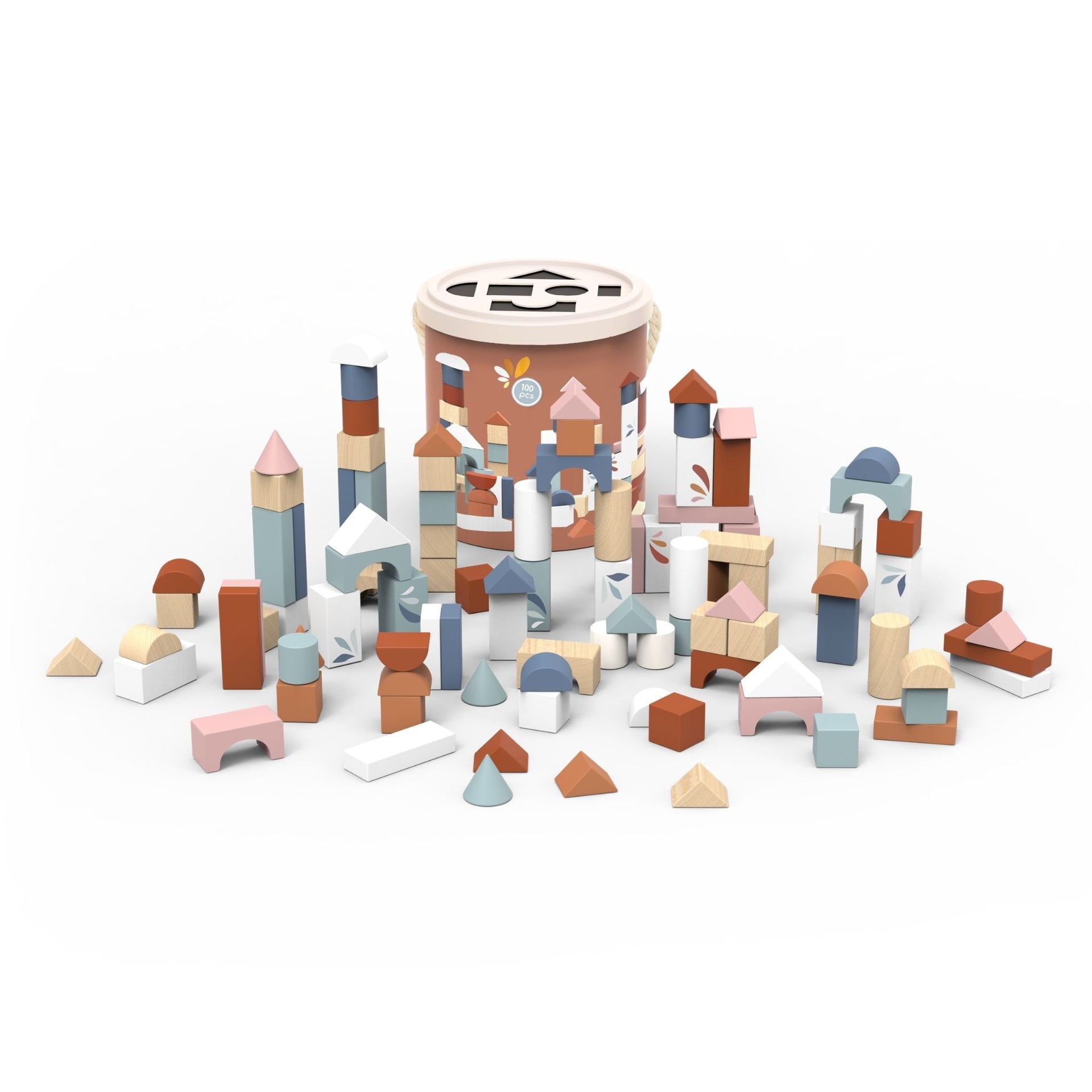 Speedy Monkey Drum with 100 Blocks & Shape Sorter