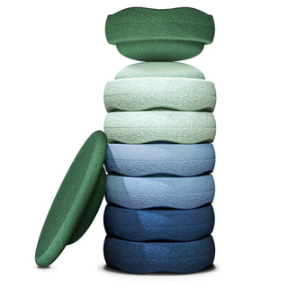 Stapelstein Stepping Stones - Waters and Greens 7+1 Set