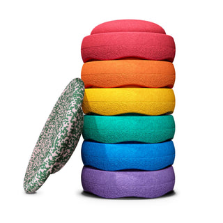 Stapelstein Christmas Stepping Stones - Rainbow Blush Special 6+1 Set