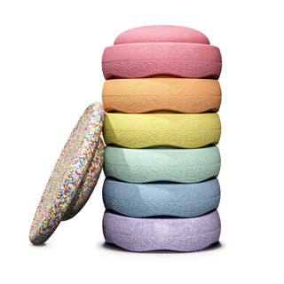 Stapelstein Stepping Stones - Pastel 6+1 Set