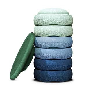 Stapelstein Stepping Stones - Waters and Greens 6+1 Set