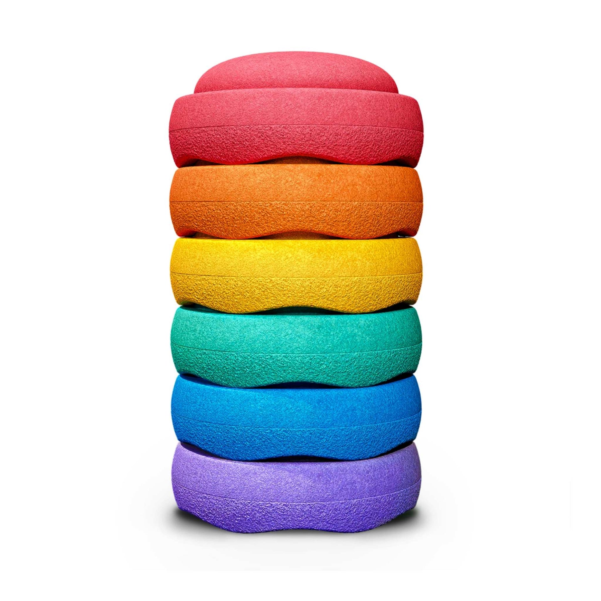 Stapelstein Stepping Stones - Rainbow Classic Set Of 6