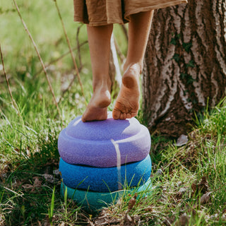 Stapelstein Stepping Stones - Cool Rainbow Set of 3