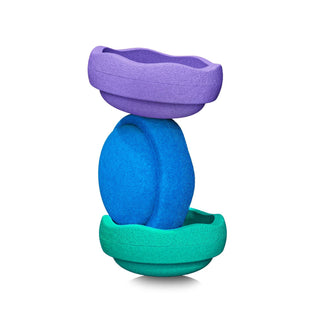 Stapelstein Stepping Stones - Cool Rainbow Set of 3