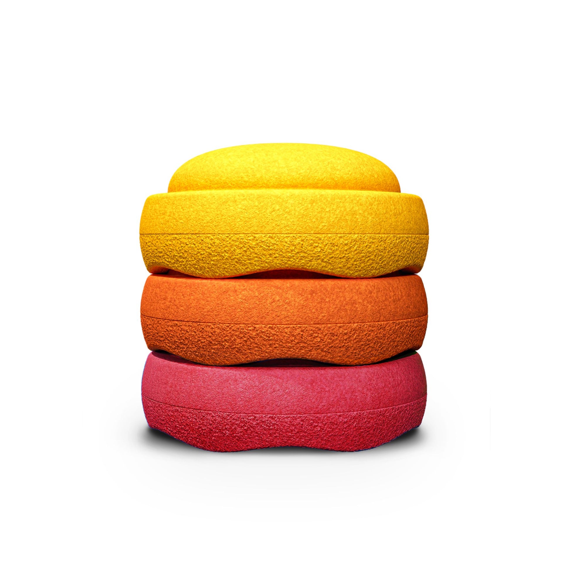 Stapelstein Stepping Stones - Warm Rainbow Set of 3