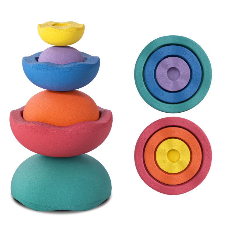 Stapelstein Inside - Rainbow Classic Set of 6 | The Kid Collective