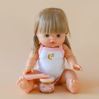 Tiny Harlow Tiny Tummies Peach Jelly Food Jar & Spoon Set
