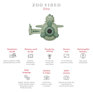 Zoofamily Zoo Video Camera - Dino Green