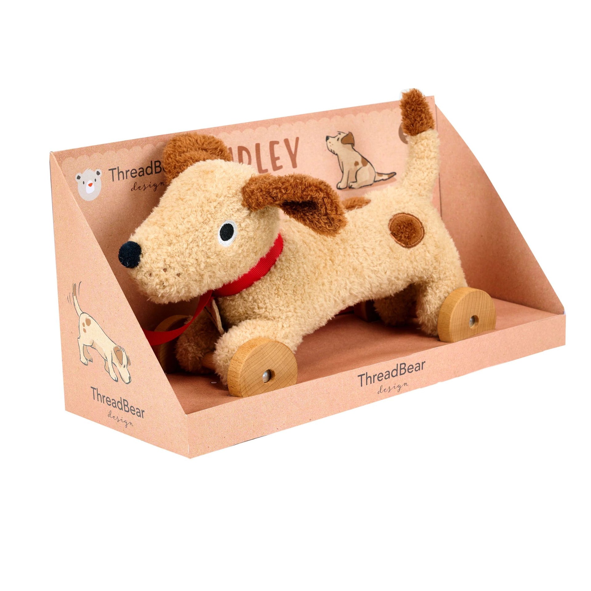 Thread Bear Design Dudley Pull Along Dog