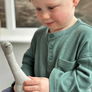 ThreadBear Bronty Linen Dinosaur