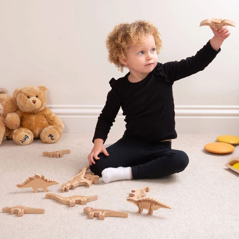 TickiT Dinosaur Wooden Blocks