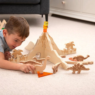 TickiT Dinosaur Wooden Blocks