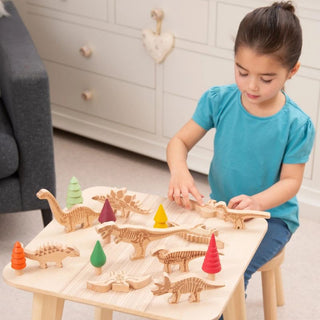 TickiT Dinosaur Wooden Blocks