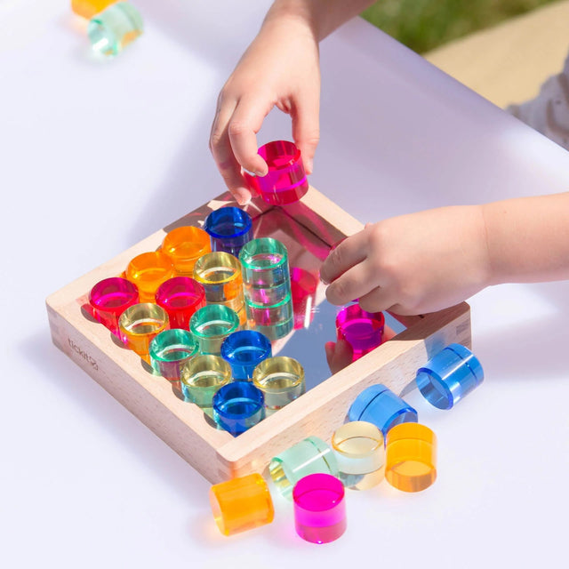 TickiT Gem Circle Mirror Tray