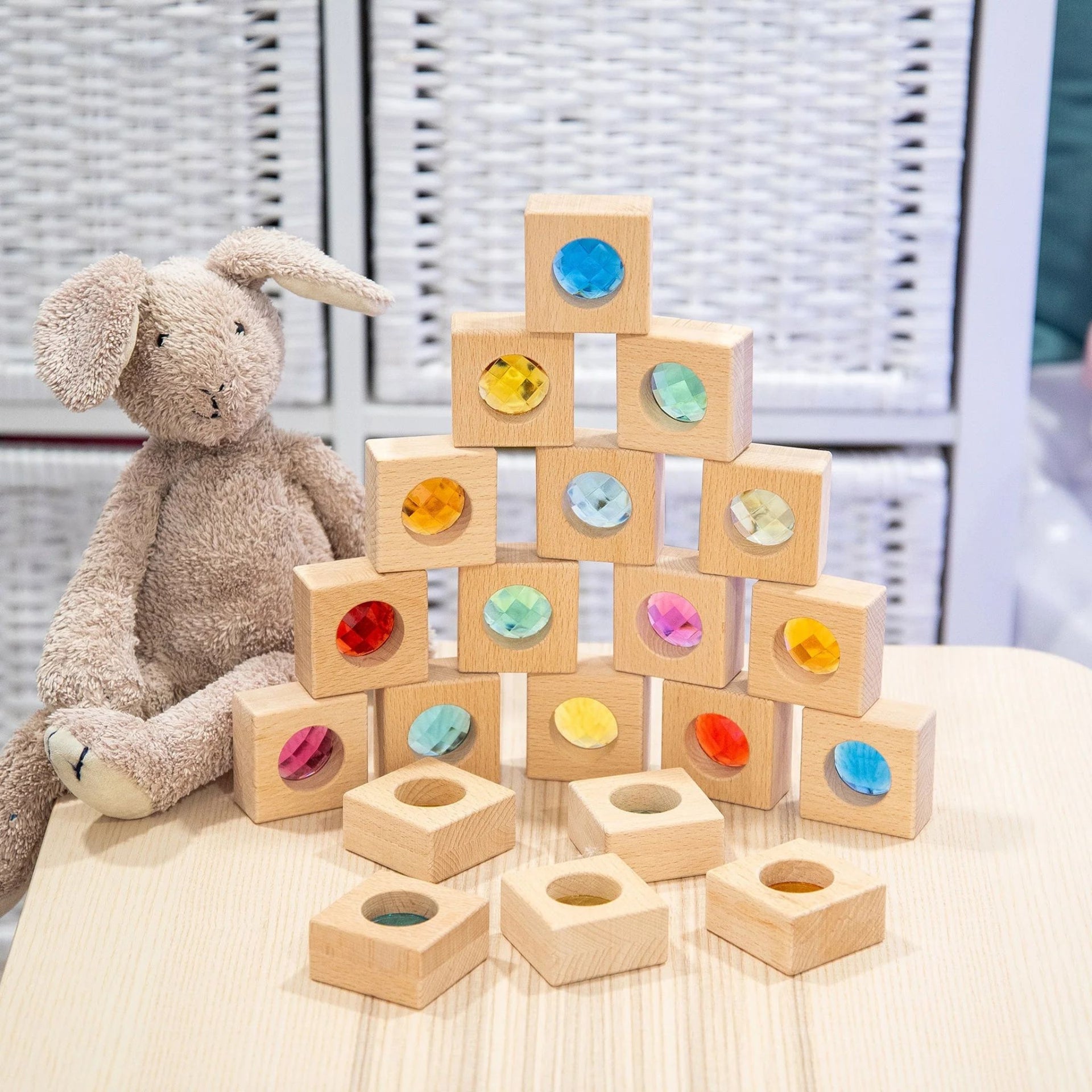 TickiT Wooden Kaleidoscope Blocks