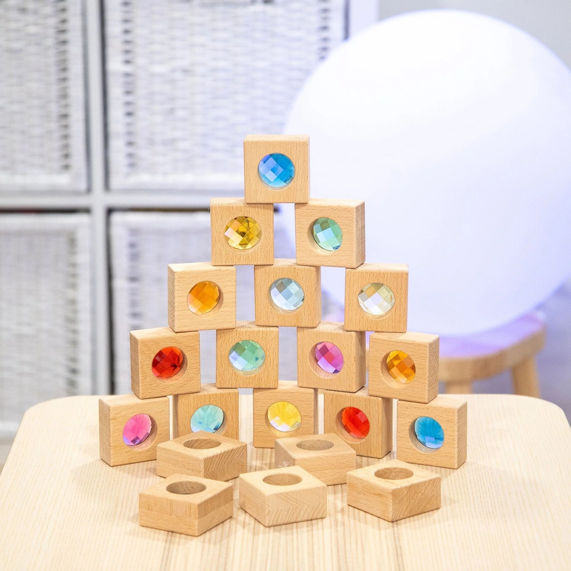 TickiT Wooden Kaleidoscope Blocks