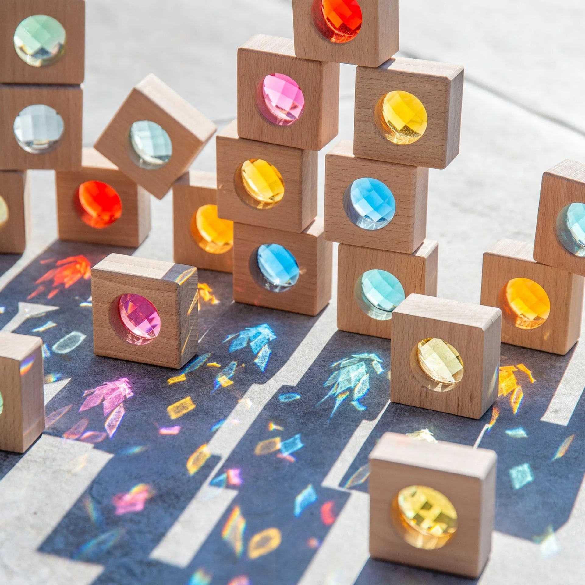 TickiT Wooden Kaleidoscope Blocks