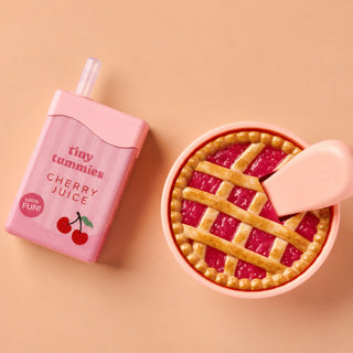 Tiny Harlow Tiny Tummies Cherry Pie Bowl & Cherry Juice Box Set