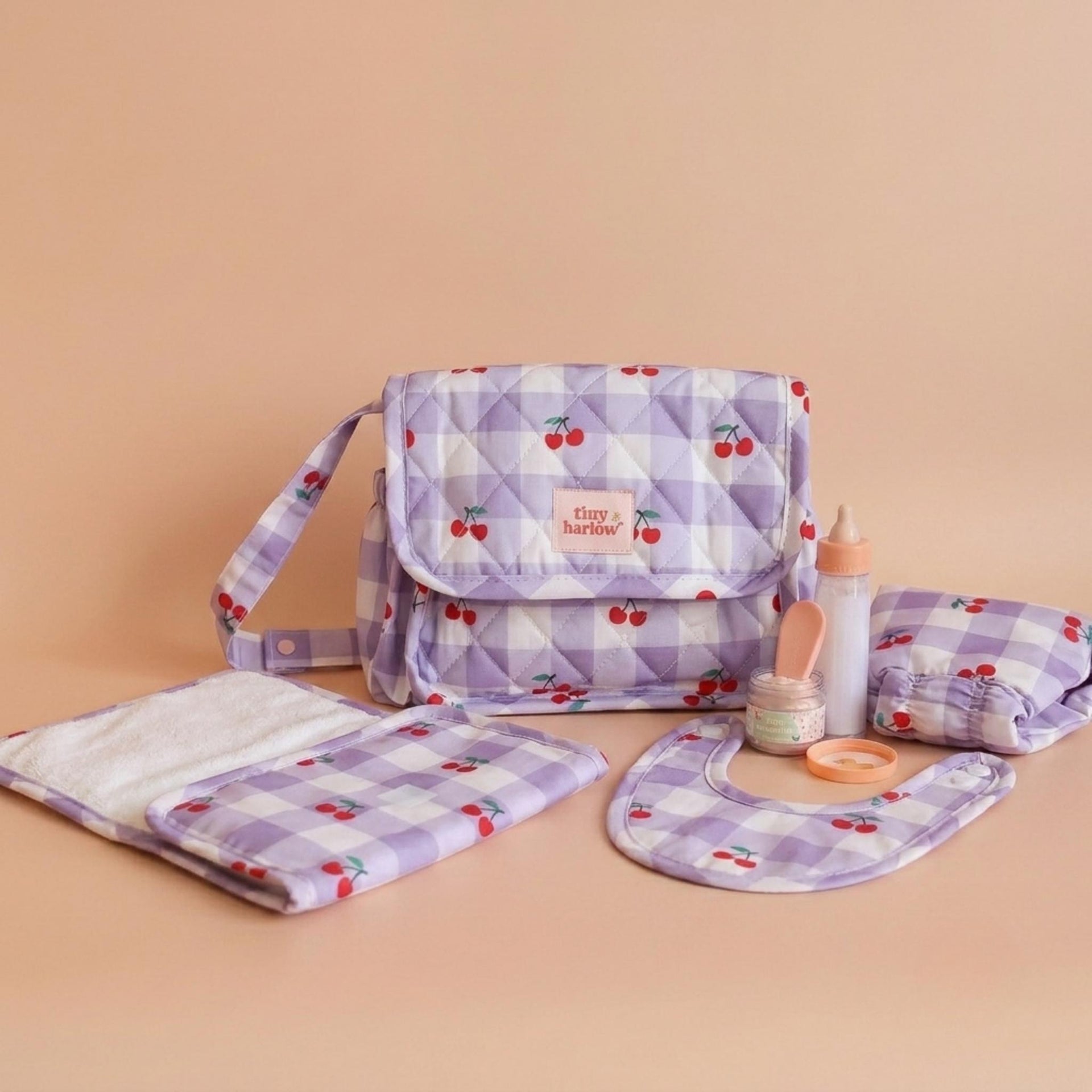 Tiny Harlow Tiny Nurturers Set - Lilac Cherry