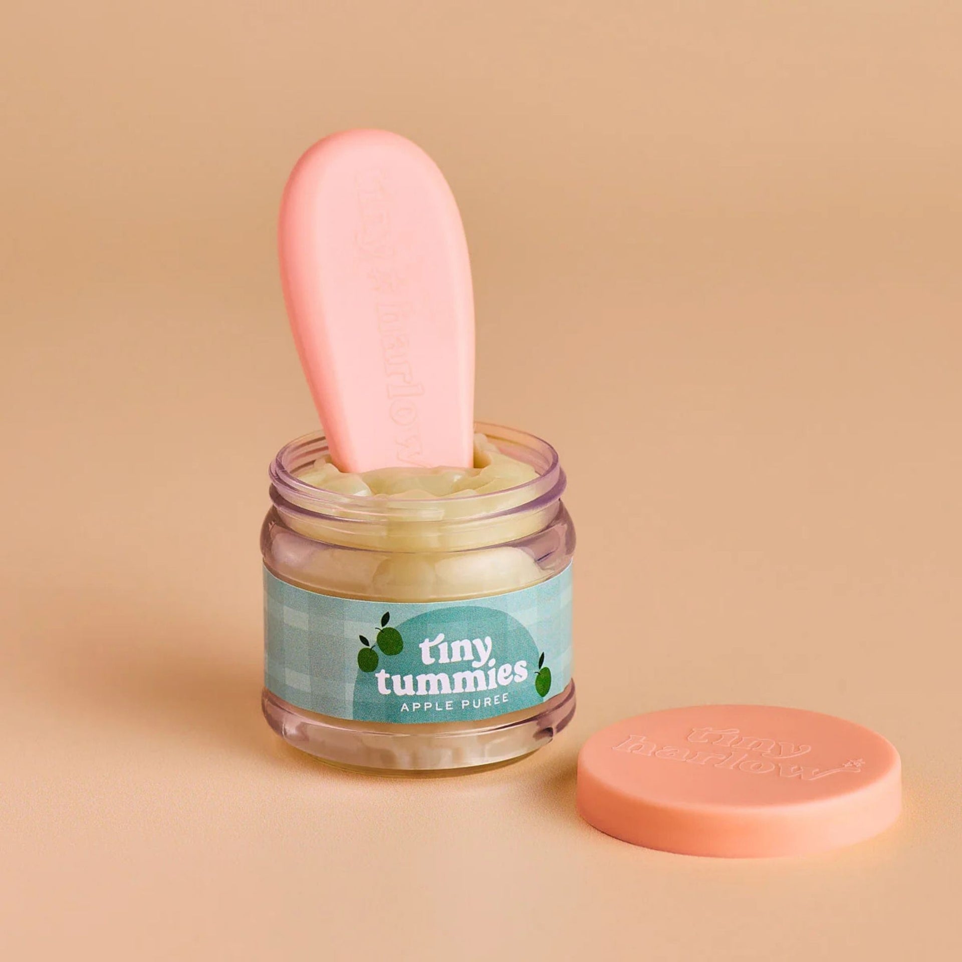 Tiny Harlow Tiny Tummies Apple Puree Jar & Spoon Set