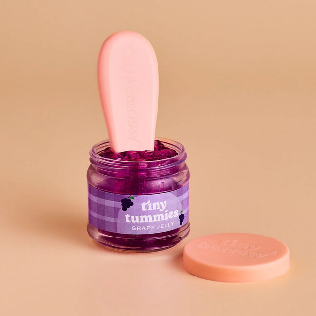 Tiny Harlow Tiny Tummies Grape Jelly Food Jar & Spoon Set