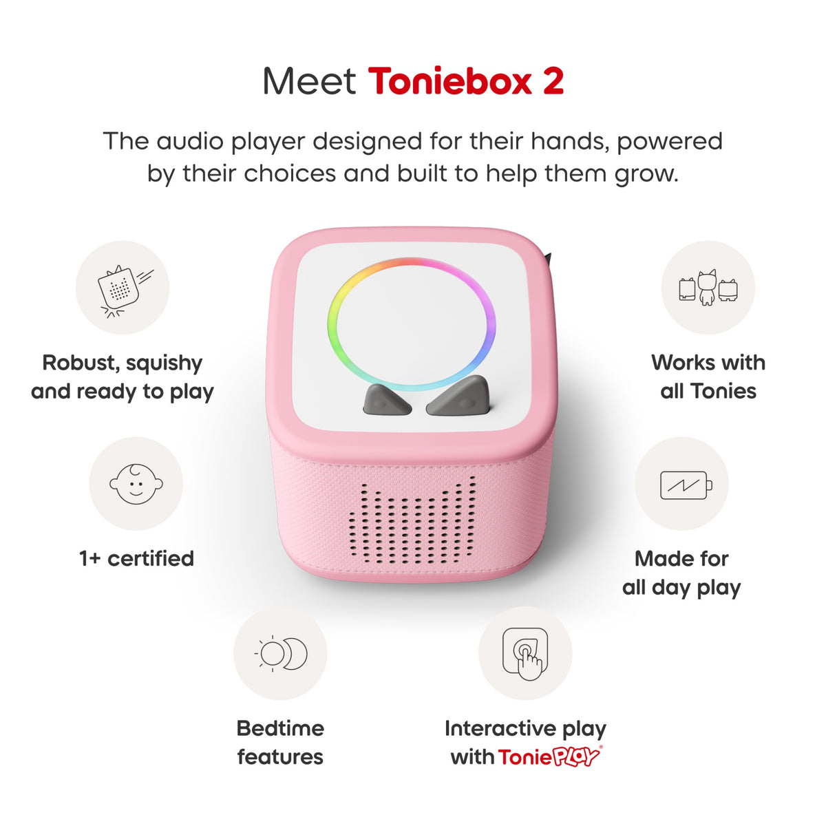 Toniebox 2 Cloud Pink Starter Set - Bluey