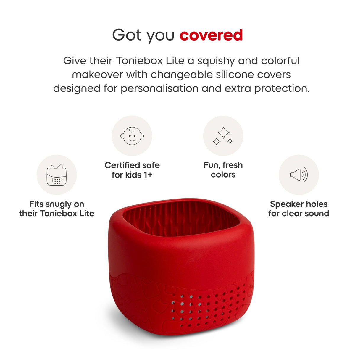 Tonies Toniebox Lite Cover - Sunset Red