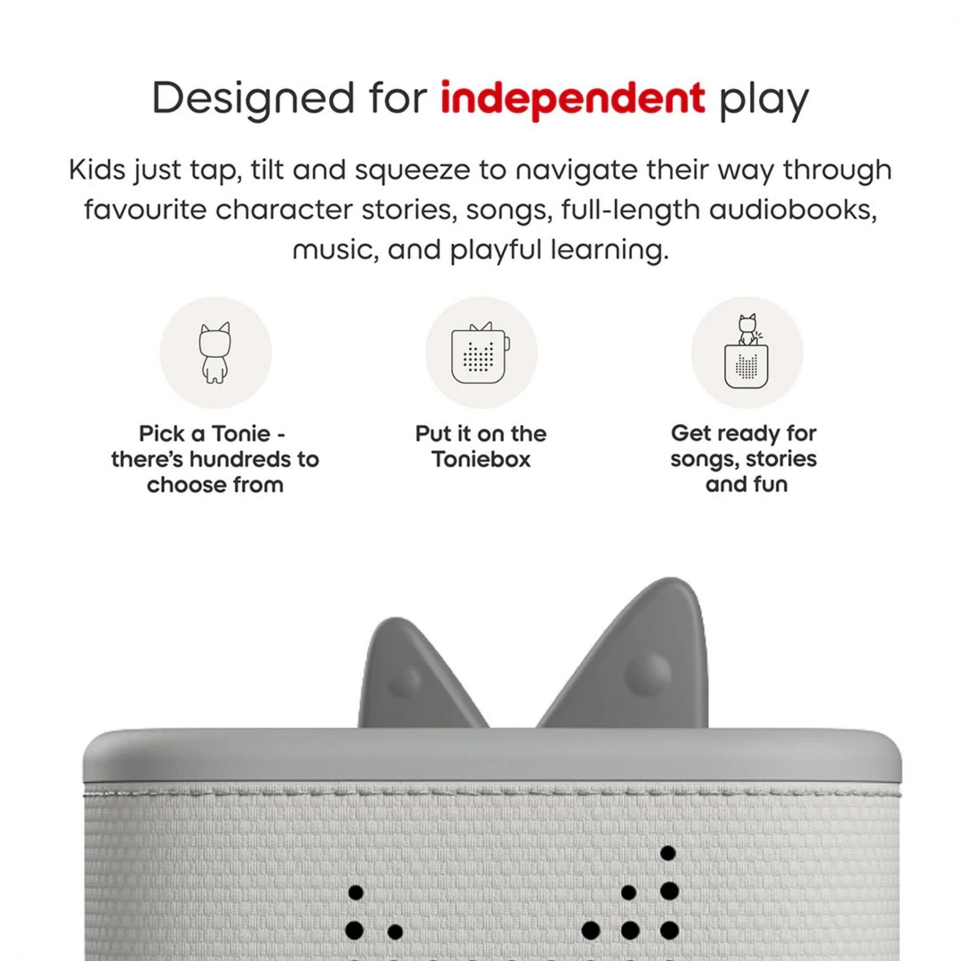 Tonies Toniebox 2 Starter Set - Moon Grey