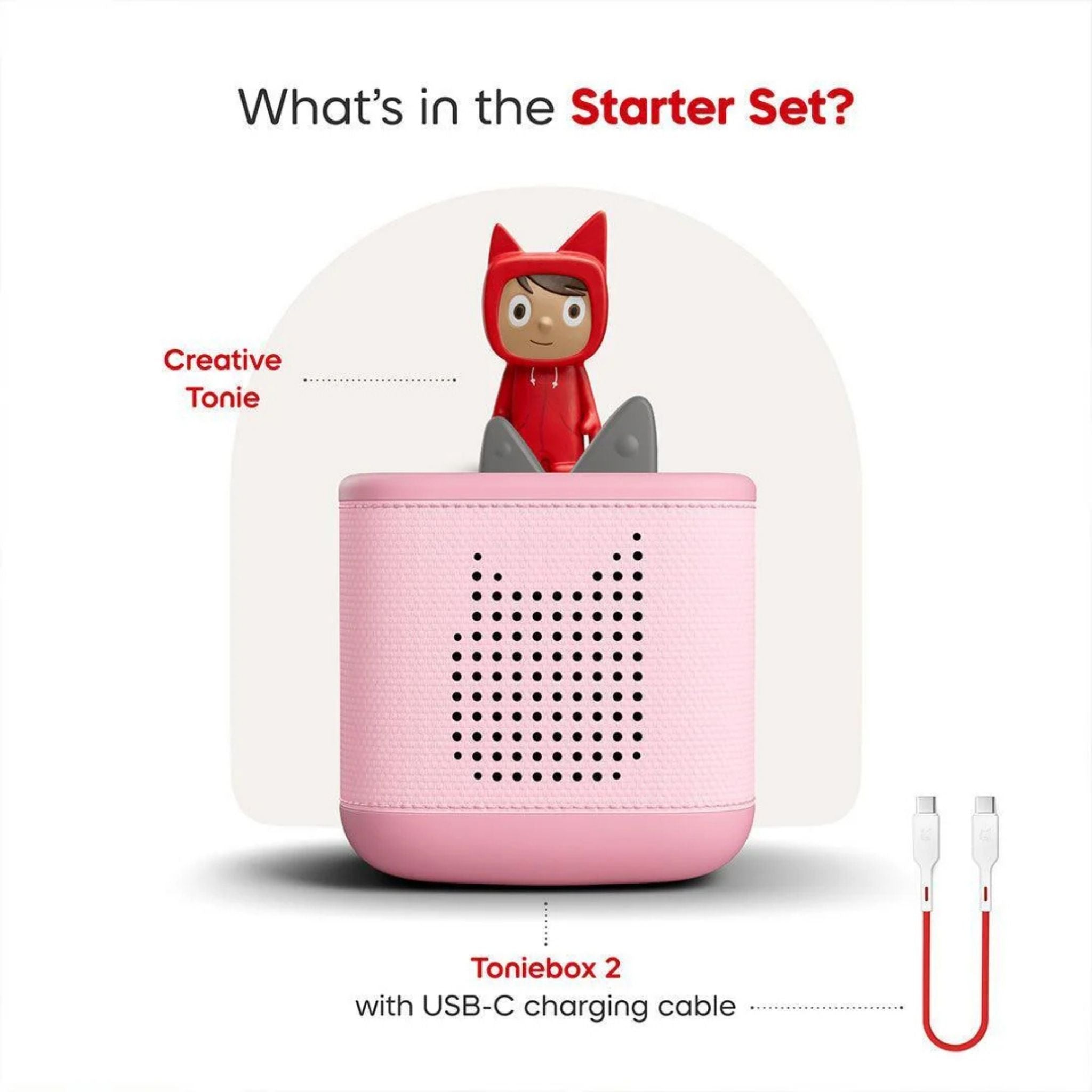 Tonies Toniebox 2 Starter Set - Cloud Pink | The Kid Collective